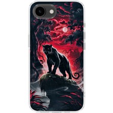 Karsu Design iPhone 17E Uyumlu Baskılı Şeffaf Telefon Kılıfı | Koleksiyon: Minimal Black Panther
