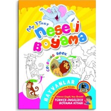 Neşeli Boyama - İngilizce Renkli Örnekli Boyama Kitabı