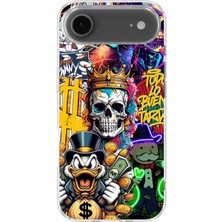 Karsu Design iPhone 17 Air Uyumlu Baskılı Şeffaf Telefon Kılıfı | Koleksiyon: Drip Art