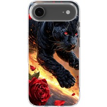 Karsu Design iPhone 17 Air Uyumlu Baskılı Şeffaf Telefon Kılıfı | Koleksiyon: Minimal Black Panther