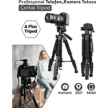 Ensiga A Plus Tripod 175 cm Profesyonel Telefon Kamera Tutucu Çantalı Tripod
