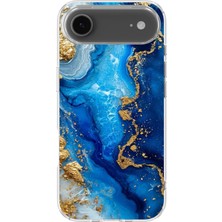 Karsu Design iPhone 17 Air Uyumlu Baskılı Şeffaf Telefon Kılıfı | Koleksiyon: Marble And Gold Luxury