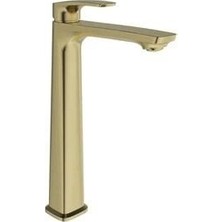 Kale Fontea Lavabo Bataryası Yüksek Fırçalı Altın 410200505962
