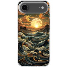 Karsu Design iPhone 17 Air Uyumlu Baskılı Şeffaf Telefon Kılıfı | Koleksiyon: Moon Phases