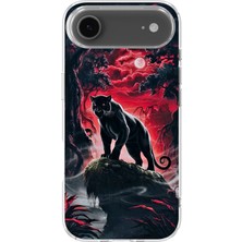 Karsu Design iPhone 17 Air Uyumlu Baskılı Şeffaf Telefon Kılıfı | Koleksiyon: Minimal Black Panther