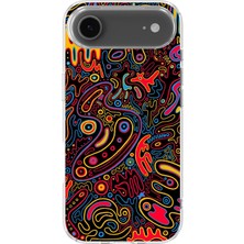 Karsu Design iPhone 17 Air Uyumlu Baskılı Şeffaf Telefon Kılıfı | Koleksiyon: Psychedelic Art