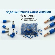 Tork 50 mm Izoleli Kablo Yüksüğü – 0 Awg – Mavi Renk – 10 Adet