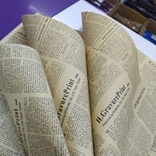 Mutkin Buketlik Çiçek Ambalaj Kağıtı Gazete Çift Taraflı Baskılı 70*50 cm Boyu 1 Paket 38 Adet.