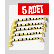 UZM PARK 5 Adet Standart Sabit Araç Park Stoperi Otopark Yol Trafik Bariyeri 180X12CM