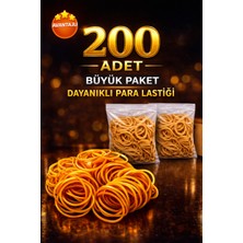 Ege Toptan 200 Adet %100 Kauçuk Para Lastiği – Esnek, Dayanıklı, Kopmaya Dirençli Paketleme Lastiği