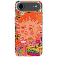 Karsu Design iPhone 17 Air Uyumlu Baskılı Şeffaf Telefon Kılıfı | Koleksiyon: Boho Sun And Moon