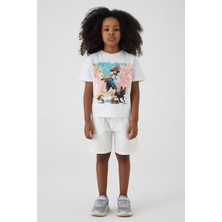 Tyess Bg Store Kız Çocuk Beyaz Tshirt