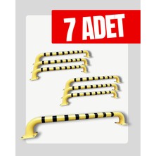 UZM PARK 7 Adet Standart Sabit Araç Park Stoperi Otopark Yol Trafik Bariyeri 180X12CM