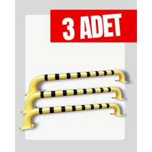 UZM PARK 3 Adet Standart Sabit Araç Park Stoperi Otopark Yol Trafik Bariyeri 180X12CM