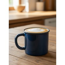 Elista Emaye Görünümlü Renkli 250 cc Porselen Kupa