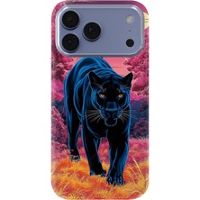 Karsu Design iPhone 17 Pro Uyumlu Baskılı Şeffaf Telefon Kılıfı | Koleksiyon: Minimal Black Panther
