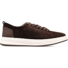 Erkek Sneaker OG-415 John May Kahve Süet-Kahve Deri