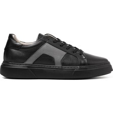 Erkek Sneaker OG-437 John May Siyah-Gri