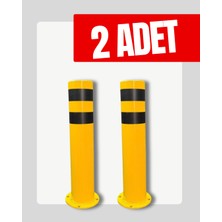UZM PARK 2 Adet Metal Otopark Demir Duba Delinatör Sabit Park Bariyeri Park Engel Demiri 50CM