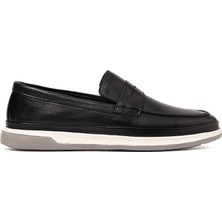 Erkek Sneaker OG-9240 John May 101 Siyah Dolaplı Deri