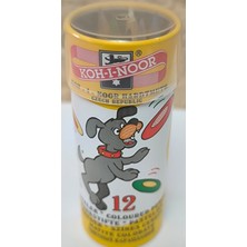 Koh-i-Noor Koh-İ-Noor Metal Tüpte Kuru Boya Kalemi, Kısa Boy 12 Renk (*****Önerilen Ürün)