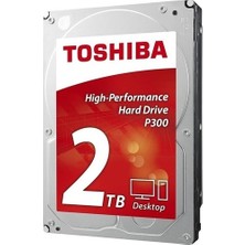 Toshiba 2Tb P300 High Performance 5400Rpm 128 Mb Cache Sata 3 7-24 Sabit Disk Hdwt720Uzsva