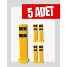 UZM PARK 5 Adet Metal Otopark Demir Duba Delinatör Sabit Park Bariyeri Park Engel Demiri 50CM