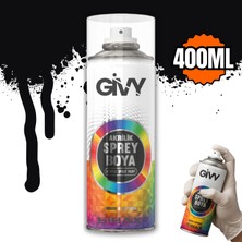 Givy Akrilik Sprey Boya Mat Siyah RAL9005M 400 ml Sbx