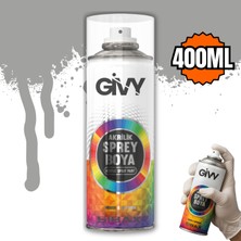 Givy Akrilik Sprey Boya Mat Gümüş Gri RAL9006 400 ml Sbx