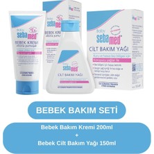 Sebamed Bebek Yağı 150 ml + Bebek Kremi 200 ml