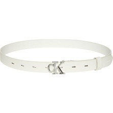 Calvin Klein Kadın Facted Ck Buckle 25MM Pebble Kemer