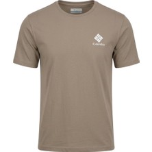 Columbia CS0316 Csc W Stacked Mini Gem Logo Kahverengi Kadın Tshirt