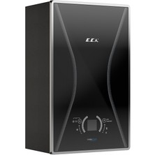 E.C.A Confeo Premix 24/24 Kw (20.000 Kcal) Tam Yoğuşmalı Siyah Kombi Hermetik Baca ile Yüksek Verim