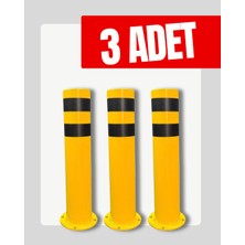 UZM PARK 3 Adet Metal Otopark Demir Duba Delinatör Sabit Park Bariyeri Park Engel Demiri 50CM