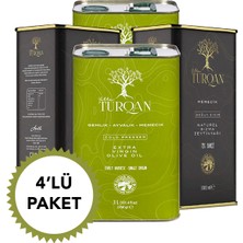 Villa Turqan 12 Lt Erken Hasat Soğuk Sıkım Natürel Sızma Zeytinyağı | Tek Bahçe, Tanışma Paketi (2025/2026) (3 Litre x 4 Adet)