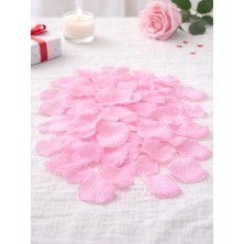 Parti Adresi Pembe Gül Yaprağı Sevgililer Günü Romantik Süsleme Dekor 