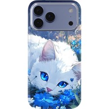 Karsu Design iPhone 17 Pro Max Uyumlu Baskılı Şeffaf Telefon Kılıfı | Koleksiyon: Minimal Cat Line Art