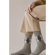 Gigi Giyim Geometrik Desenli Erkek Soket Çorap