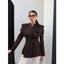 Esra Helvacı Tasarım Omuz Dekolteli Ceket
