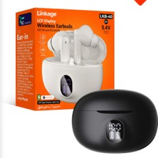 Gunkes Bluetooth Wireless V5.4 150MAH Bataryalı, LCD Ekranlı Kablosuz Kulak Içi Kulaklık