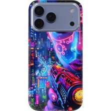 Karsu Design iPhone 17 Pro Max Uyumlu Baskılı Şeffaf Telefon Kılıfı | Koleksiyon: Vaporwave Retro