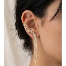 Kleopatra Gold Earcuff Kıkırdak Küpe