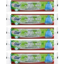 Ecoflex Çöp Torbası Mavi / Poşeti - Jumbo Boy 80X110-5 Rulo = 50' Li