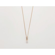 Mavika Jewellery 18K Rose Gold Plated Mini Di Simple Kolye