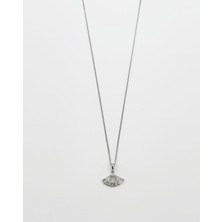Mavika Jewellery White Gold Plated Sakura Fan Kolye