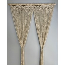 Hediselim Çift Sıra Makrome Perde, Kapı ve Duvar Süsü