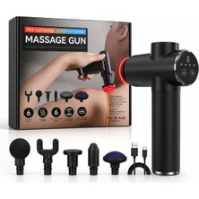 Yapax Hot & Cold Massage Gun Masaj Tabancası – Sıcak/soğuk Kompres, 6 Başlıklı Derin Doku Kas Gevşetici, Şarjlı Profesyonel Masaj Aleti