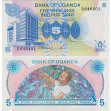 Banknoting Uganda 5 Şilin 1979 Çil.