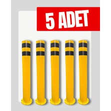 UZM PARK 5 Adet Metal Otopark Demir Duba Delinatör Sabit Park Bariyeri Park Engel Demiri 75 cm