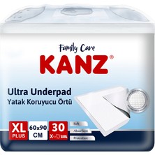 Kanz Yatak Koruyucu Örtü Xlarge 60 x 90 cm / 30 Adet